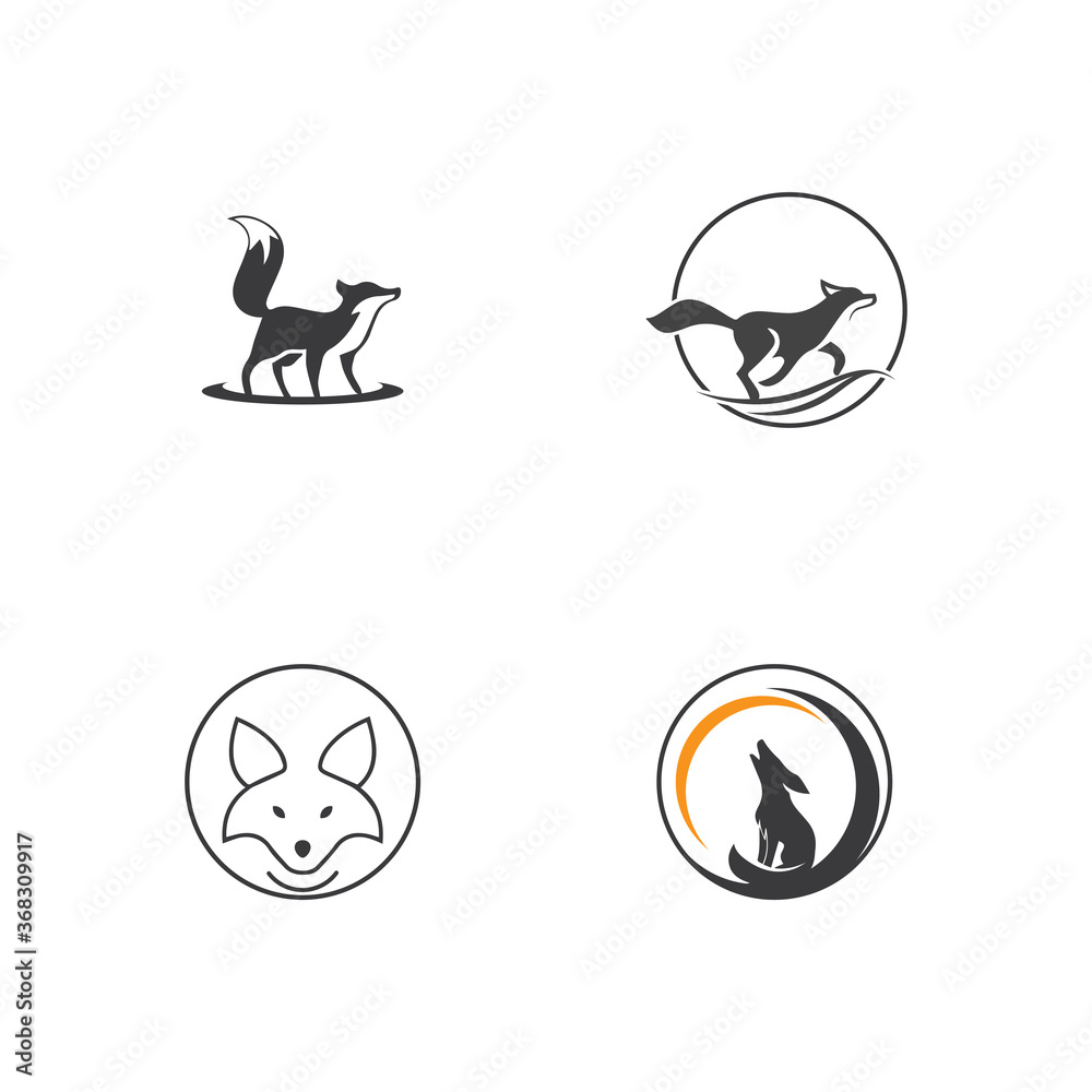 Fox vector illustration icon Fox vector illustration icon