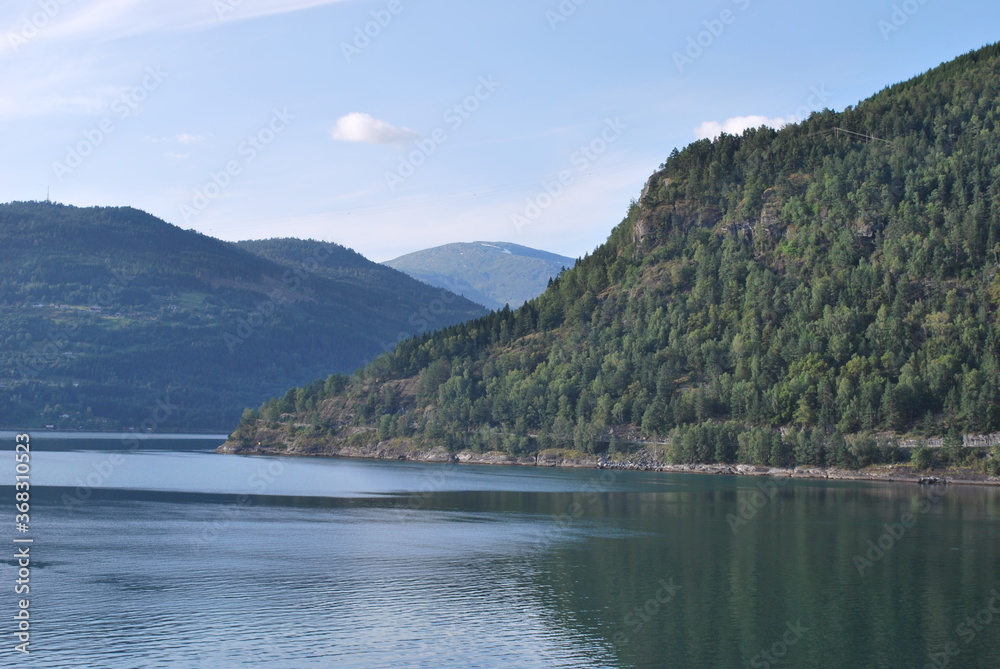 Mountains on the fjords Mountains on the fjords