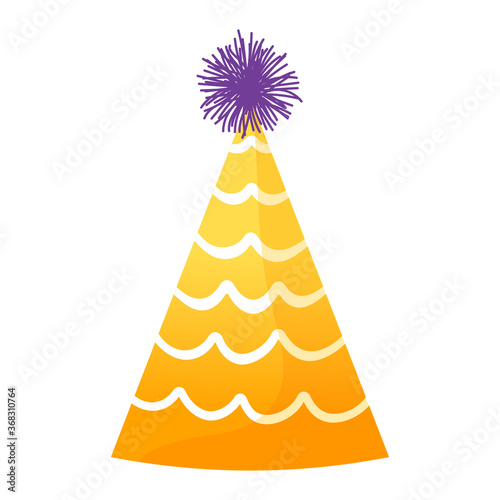 Holiday decoration feast cap, head ornament birthday party element isolated o...