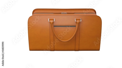 Leather suitcase