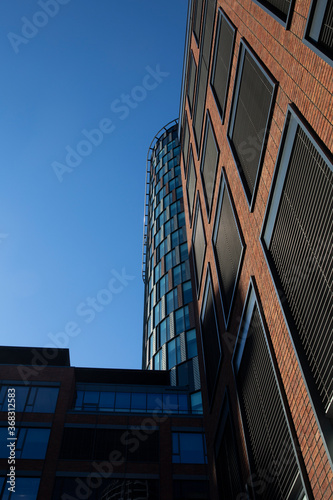 New modern offices at the city centre. New downtown in Bratislava, Slovakia. 