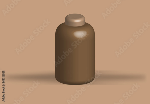 Bottles mockup for pills or other, template business advertising capsule medical
