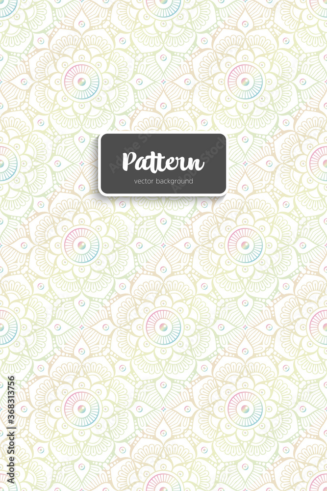 Ornate floral seamless texture, endless pattern Ornate floral seamless texture, endless pattern