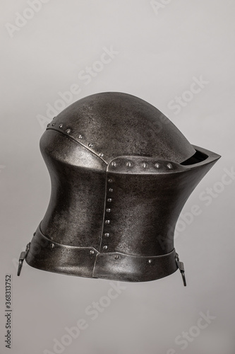 Antique Renaissance helmet for tournaments of medieval knights photo