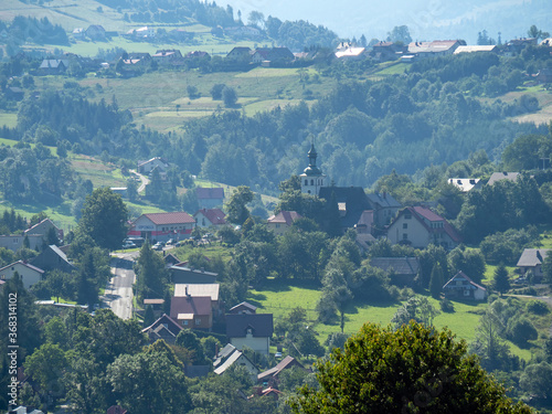 Fototapeta Naklejka Na Ścianę i Meble -  Koniakow, Silesian Beskids, Poland