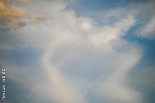 Sky scenes with different cloud shapes, colors and size. © Akerri