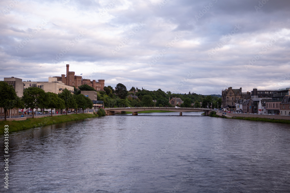 Inverness and the River Ness, Scotland