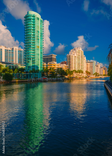 Miami Beach  city skyline building 