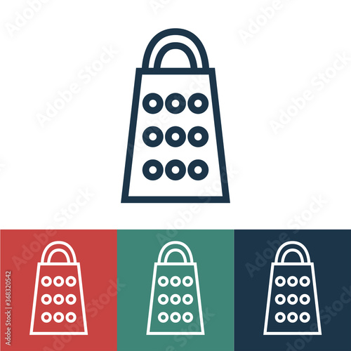 Linear vector icon with grater