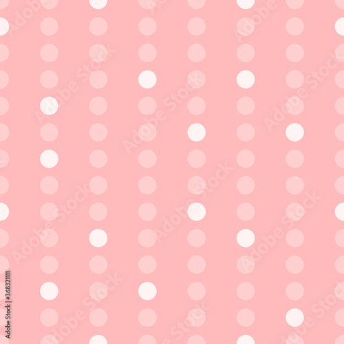 Vector seamless geometric pattern with dots. Simple design for wrapping, wallpaper, textile