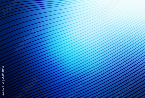 Dark BLUE vector texture with bent lines.