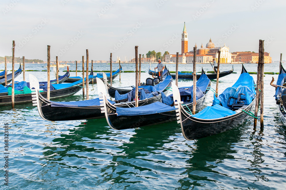 Gondolas in Venice