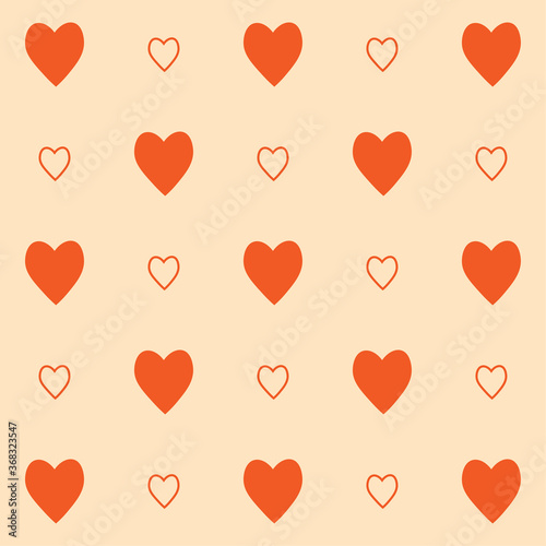 Heart pattern vector. love background