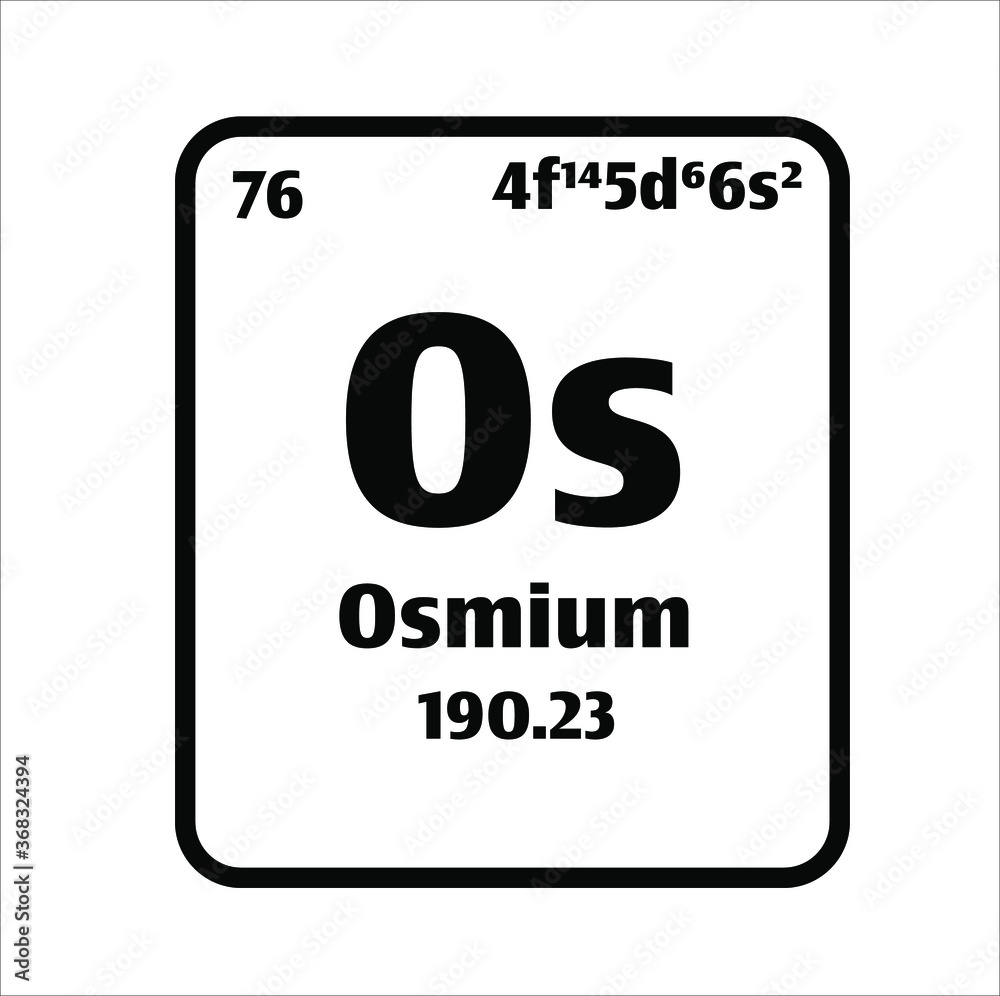 Osmium (Os) button on black and white background on the periodic table of elements with atomic number or a chemistry science concept or experiment. Osmium (Os) button on black and white background on the periodic table of elements with atomic number or a chemistry science concept or experiment.