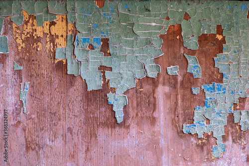 Bild auf Leinwand Old painted wood