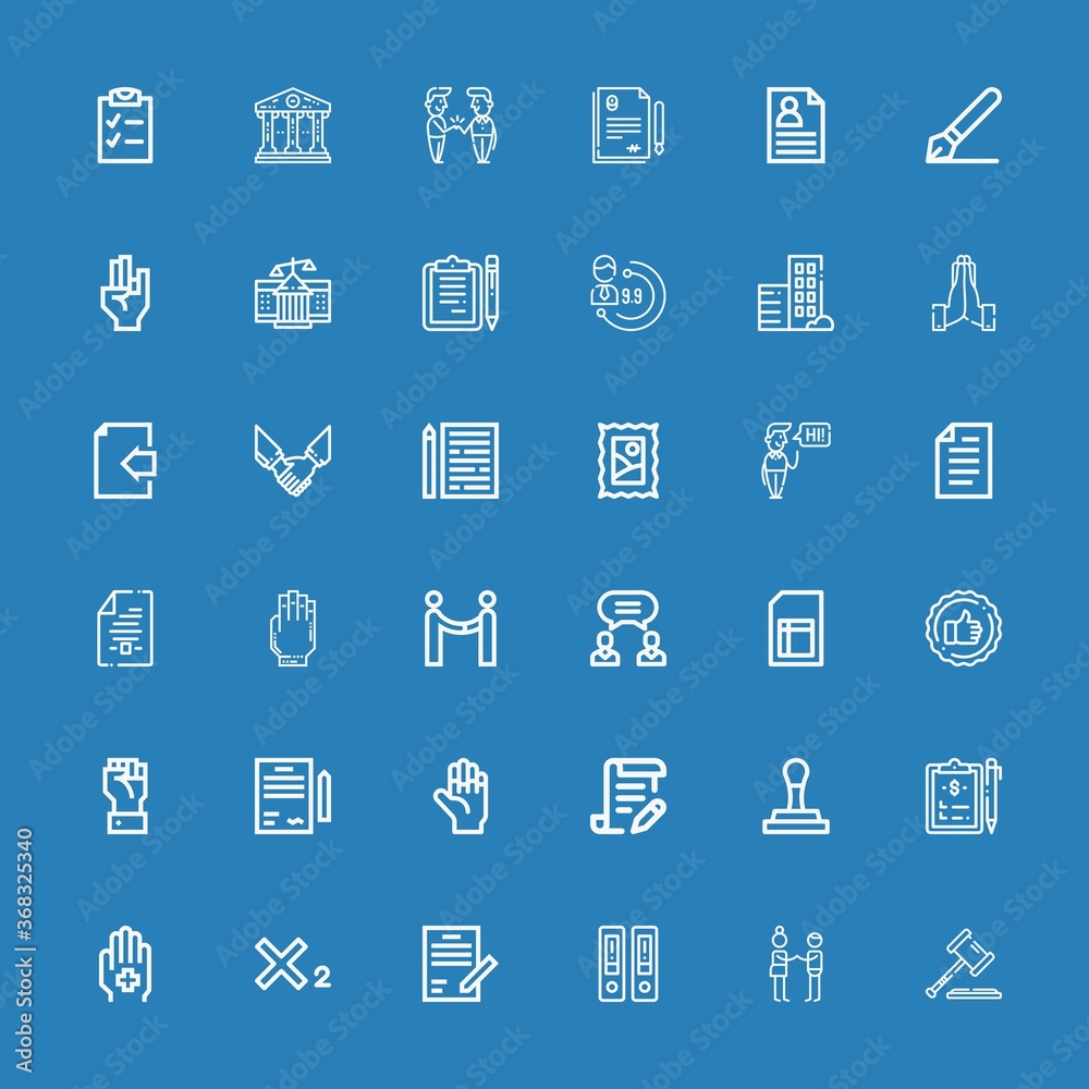 Editable 36 contract icons for web and mobile Editable 36 contract icons for web and mobile