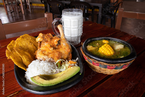 traditional colombian dish called sancocho de gallina