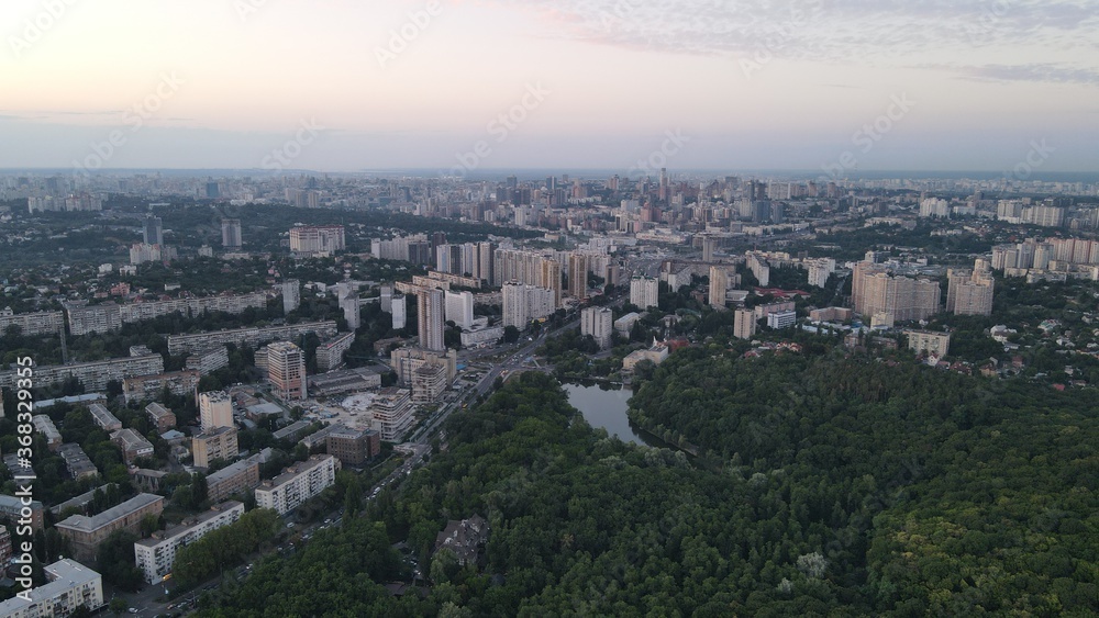 panoramic view of the city of Kiev