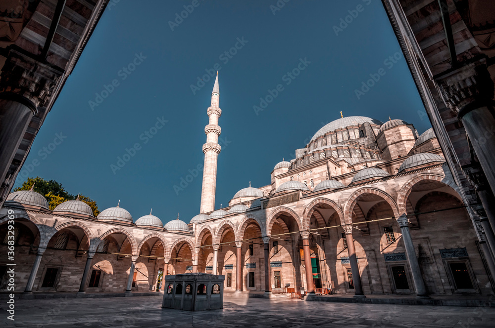 Fototapeta premium Suleymaniye Mosque, located on the Third Hill of Istanbul