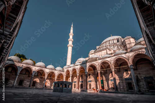 Suleymaniye Mosque, located on the Third Hill of Istanbul