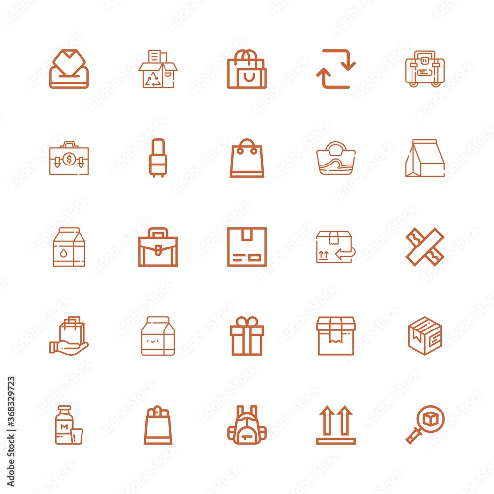 Editable 25 pack icons for web and mobile