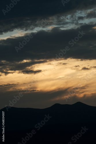 sunrise over the mountains