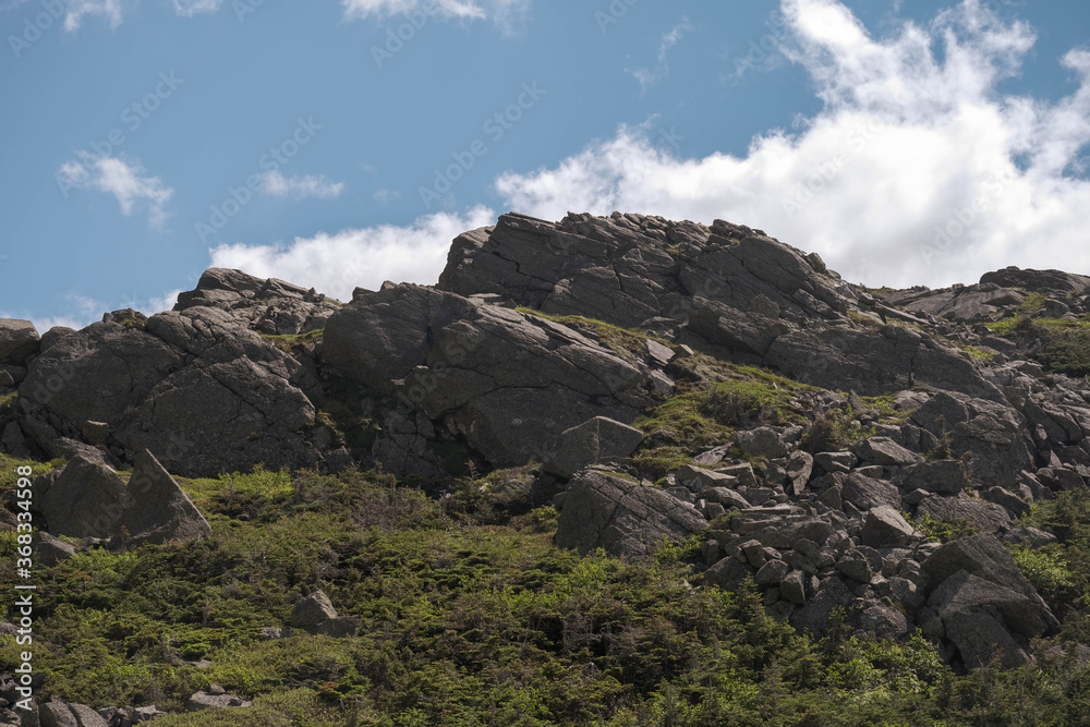 Fototapeta premium mountain landscape with blue sky and clouds