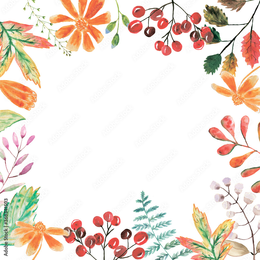 Watercolor composition.
Autumn illustration. Watercolor composition.
Autumn illustration.