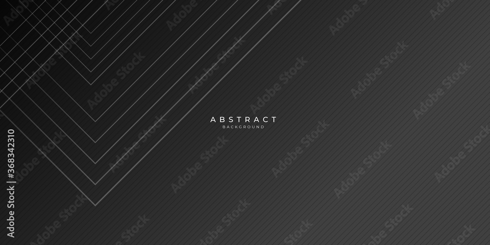 Obraz premium Modern black presentation background with gold lines