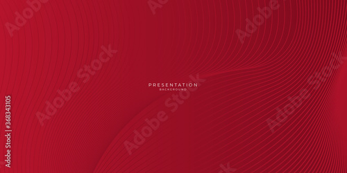 Red abstract background geometry shine and layer element vector for presentation design.