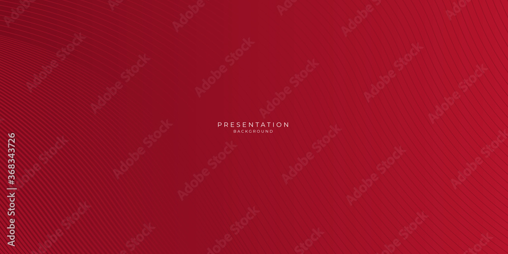 Vector abstract red wavy background. Curve flow motion