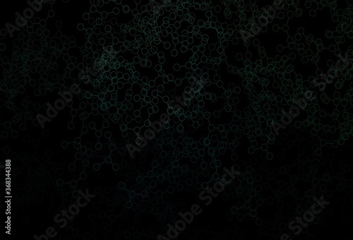 Dark Green vector backdrop with artificial intelligence data.