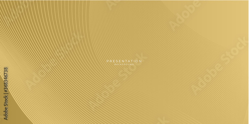 Abstract gold curve wave lines shapes and luxury pattern background