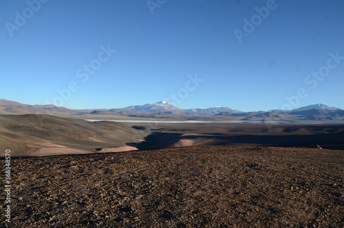 Paisaje de volcan en altura