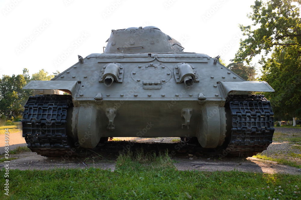 Fototapeta premium Old battle tank, fought in the 2nd world war.