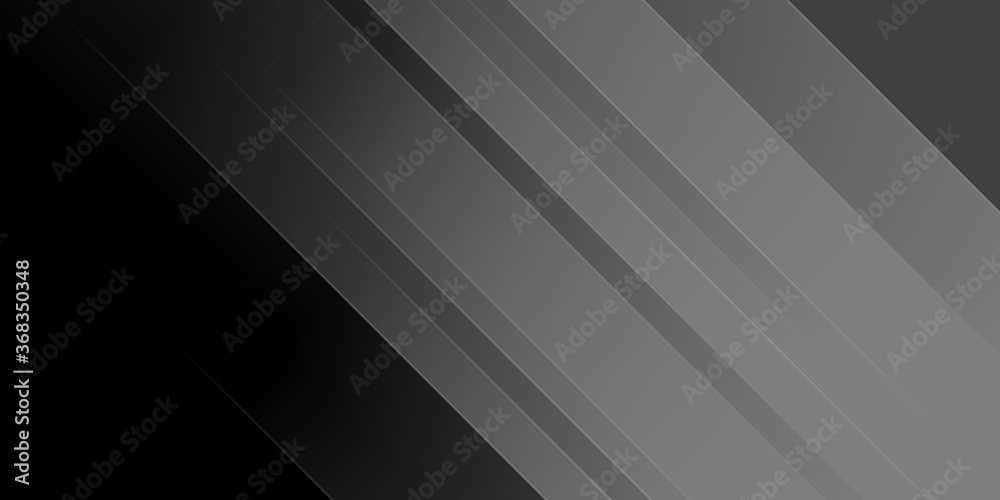 Modern black presentation background with silver lights stripes. Suit for social media post stories design templates and business corporate