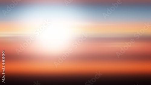 Sunset background illustration gradient abstract, sun template.