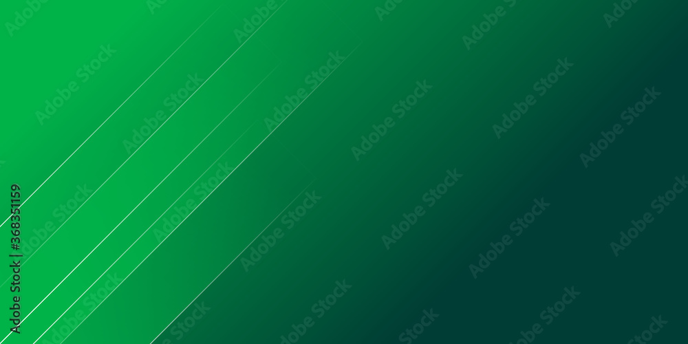 Polygonal abstract with green gradient shading background.