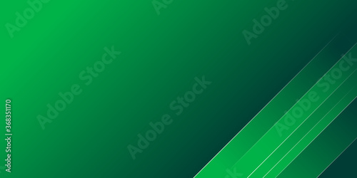 Polygonal abstract with green gradient shading background.
