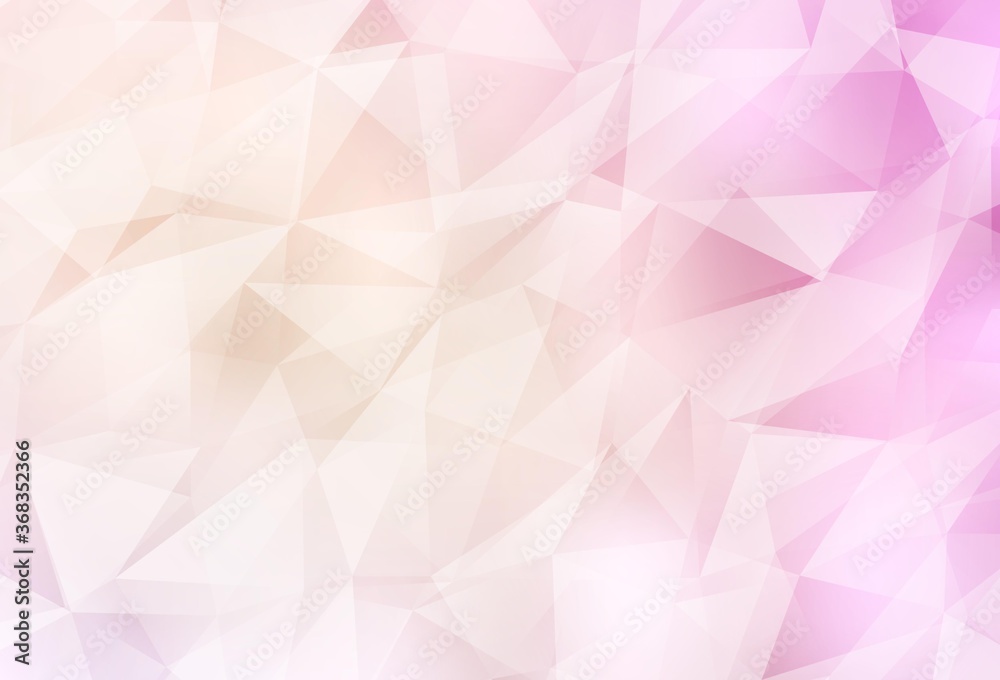 Light Pink, Yellow vector polygonal background.