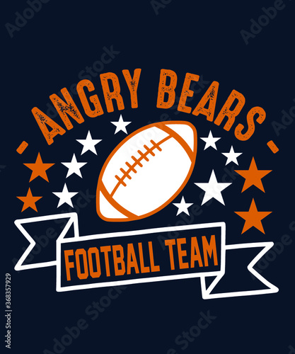 American Football Designs For Custom T Shirt Printing. HD Files.