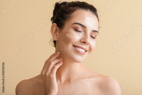 Beautiful young woman with ...