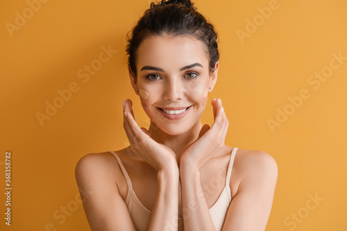 Beautiful young woman with ...