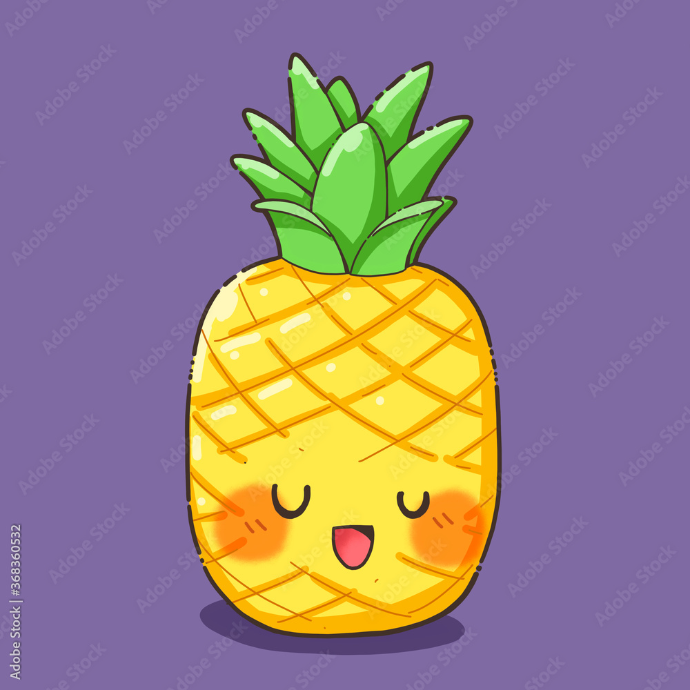 Cute and Cool Pineapple Directed Drawing | From the Pond