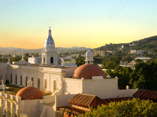 Fotografía View of Ponce during the sunset, Puerto Rico