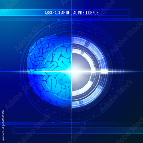 Abstract artificial intelligence template