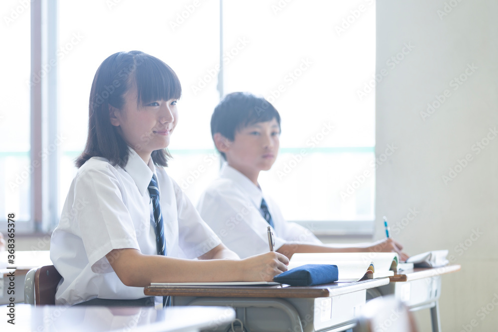 中学生の授業風景