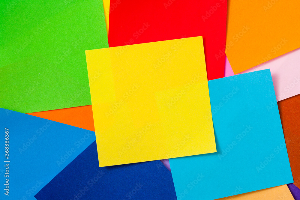 Many of colorful notes
Many of colorful notes