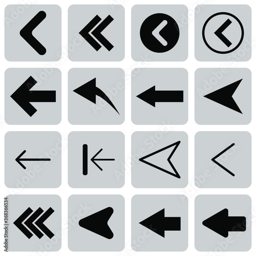 Set of different arrows EPS 