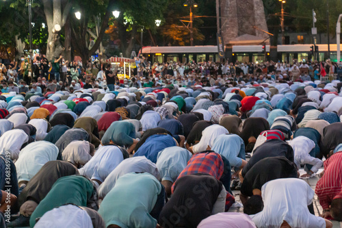 First prayer after 86 years in Hagia Sophia mosque photo